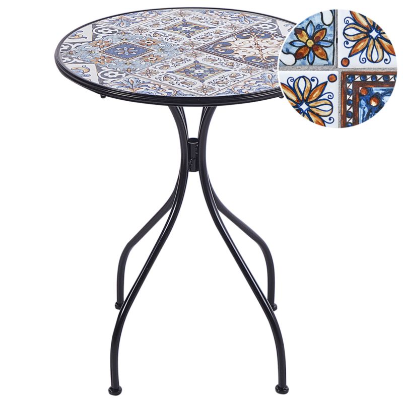 Stolik bistro Civita 60 cm 60 cm Metal Czarny 1 szt.