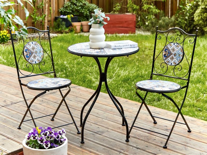 Stolik bistro Civita 60 cm 60 cm Metal Czarny 1 szt.