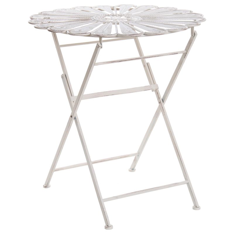 Stolik bistro Pavia 71 cm 71 cm Metal Złamana biel 1 szt.