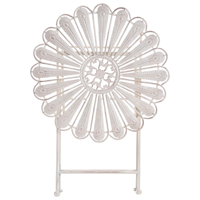 Stolik bistro Składane Pavia 71 cm 71 cm Metal Złamana biel 1 szt.