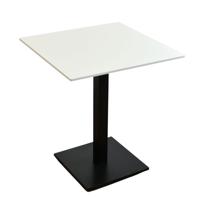 Stolik do kawiarni wodoodporny HPL 12mm 65x65cm Snow White 1szt.
