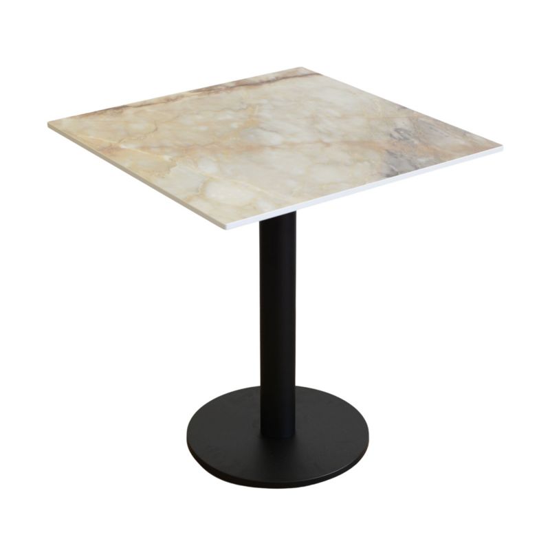 Stolik do kawiarni wodoodporny HPL 12mm 75x75cm Breccia noga okrągła 1szt.