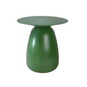 Stolik drewniany Kayani Baobab 34 śr. 33 cm zielony 1 szt.