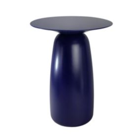 Stolik drewniany Kayani Baobab 44 śr. 32 cm granatowy 1 szt.