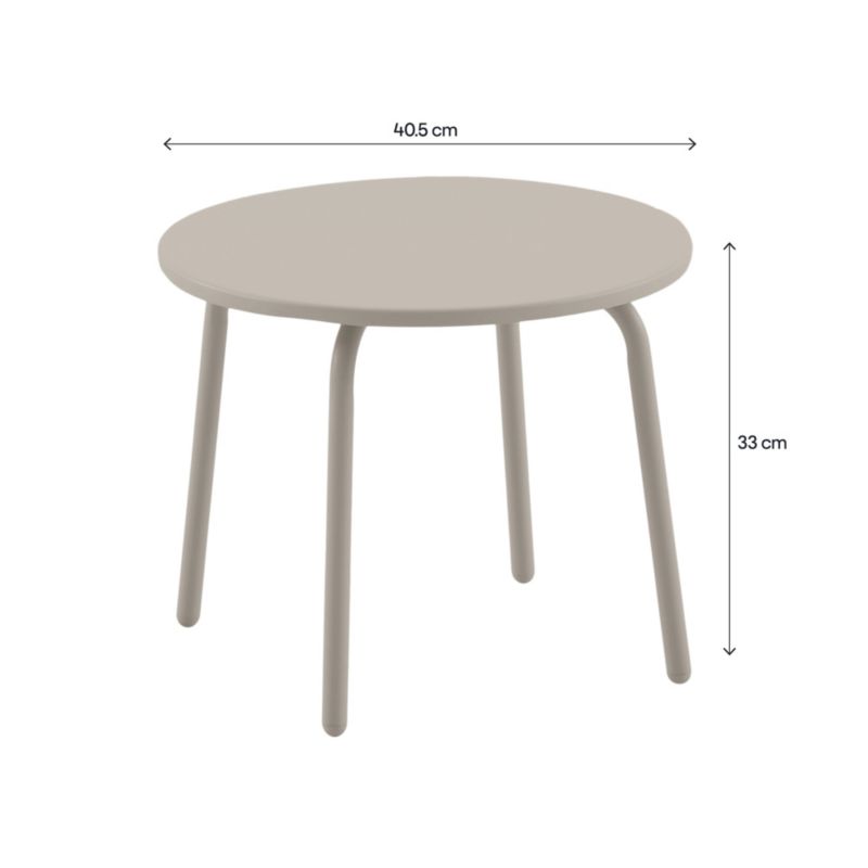 Stolik GoodHome Matola 40 cm szary