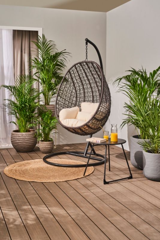 Stolik GoodHome Morillo 50 cm czarny