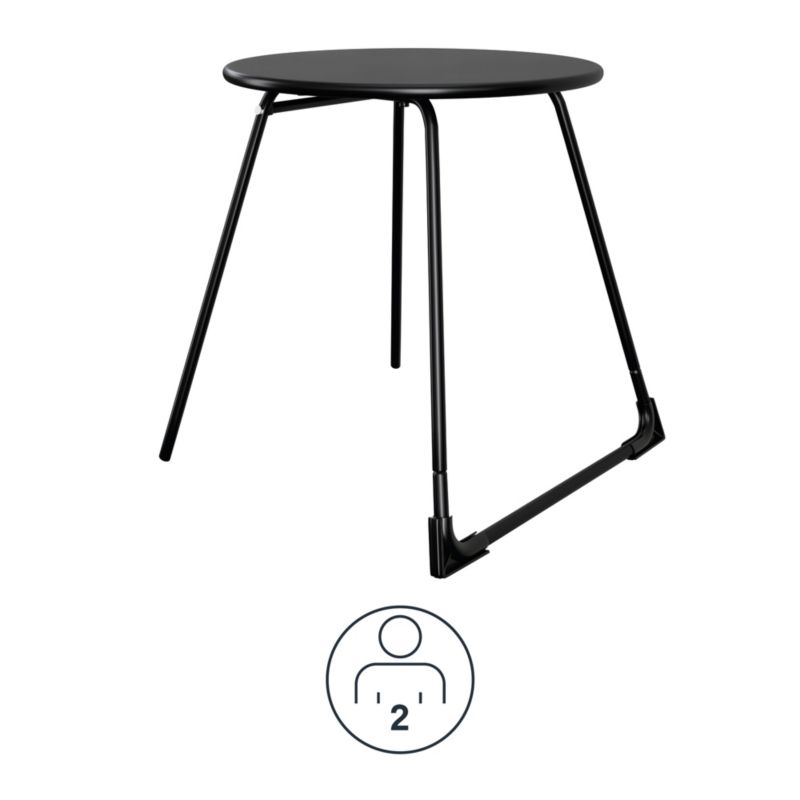 Stolik GoodHome Morillo 50 cm czarny