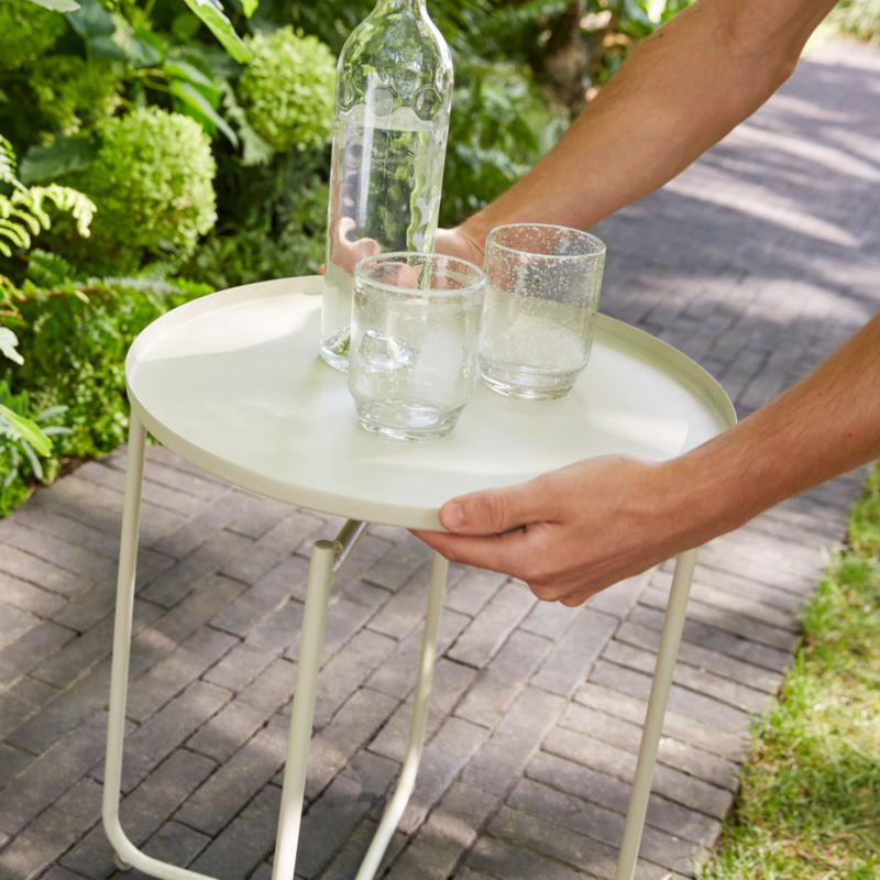 Stolik GoodHome Nova 65 cm beżowy