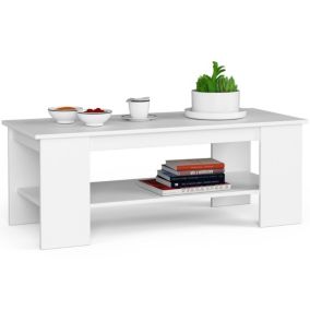 Stolik kawowy Akord Kami Biały 120 cm kolor Biały mat 120x50x45 cm 1 szt.