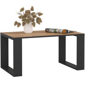 Stolik kawowy Akord Nox Dąb Craft 92 cm nogi kolor Czarny 92x53x45 cm 1 szt.