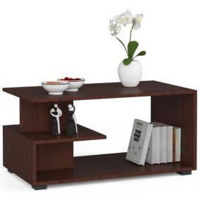 Stolik kawowy Akord Pin Wenge 90 cm kolor Wenge mat 90x51x45 cm 1 szt.