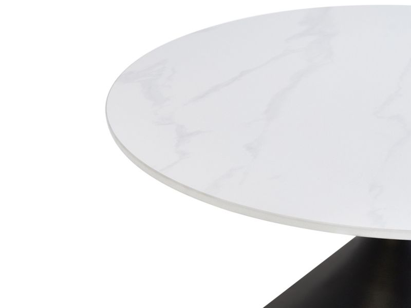 Stolik kawowy ceramiczny czarny Haiwee 1 szt.