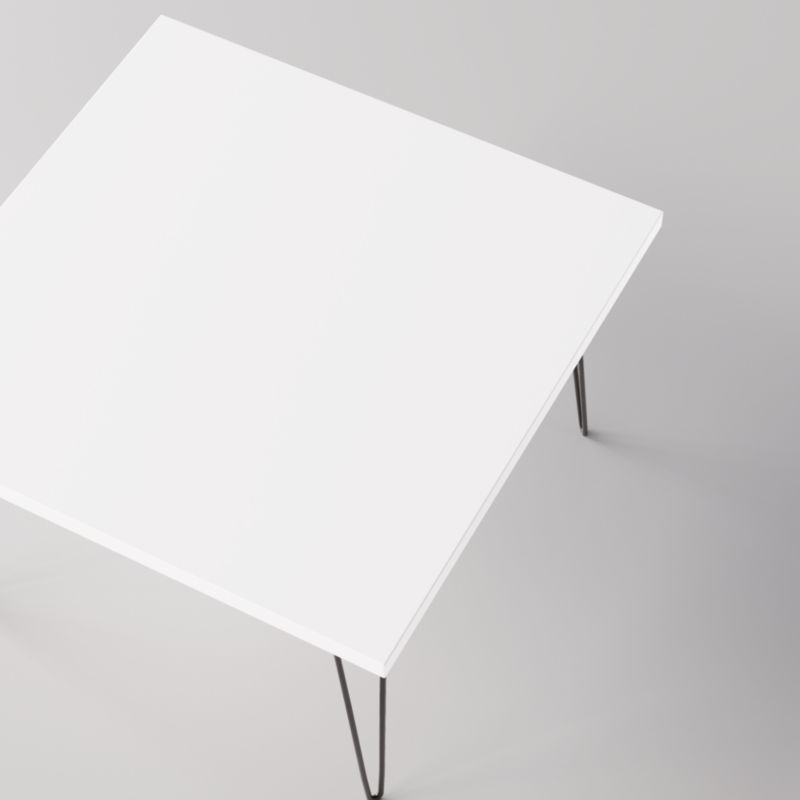 Stolik kawowy KOLM kwadratowy 68 x 68 cm VIDA Biały 1szt.