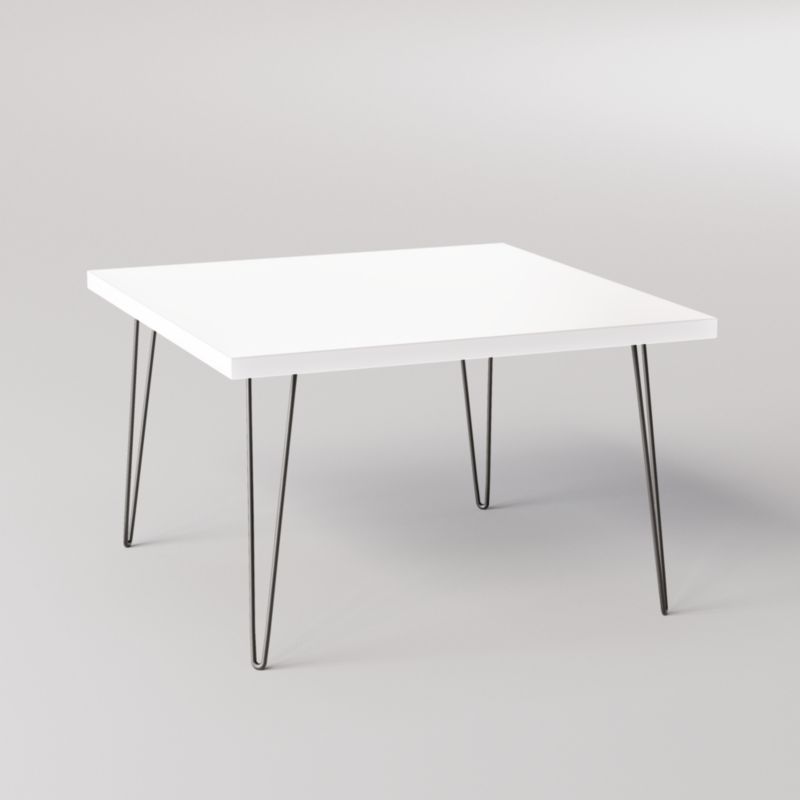 Stolik kawowy KOLM kwadratowy 68 x 68 cm VIDA Biały 1szt.
