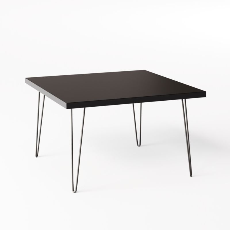Stolik kawowy KOLM kwadratowy 68 x 68 cm VIDA Czarny 1szt.