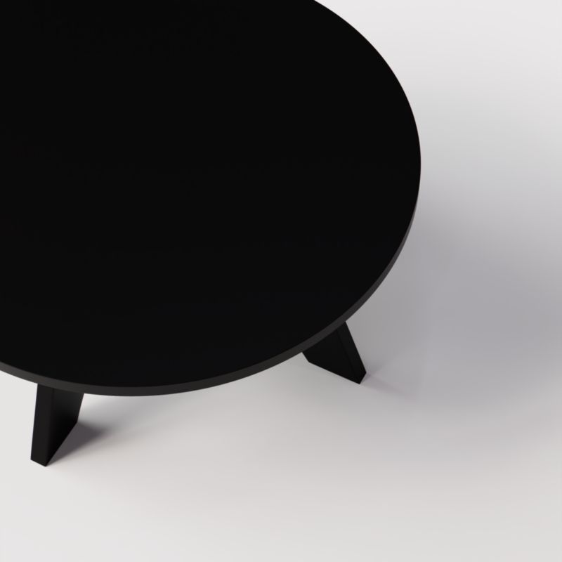 Stolik kawowy KOLM okrągły fi 68 cm BELL Czarny 1szt.