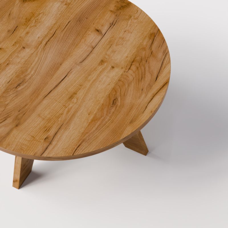 Stolik kawowy KOLM okrągły fi 90 cm YUKO Dąb Craft 1szt.