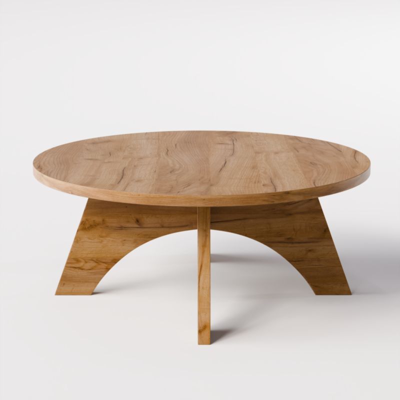Stolik kawowy KOLM okrągły fi 90 cm YUKO Dąb Craft 1szt.