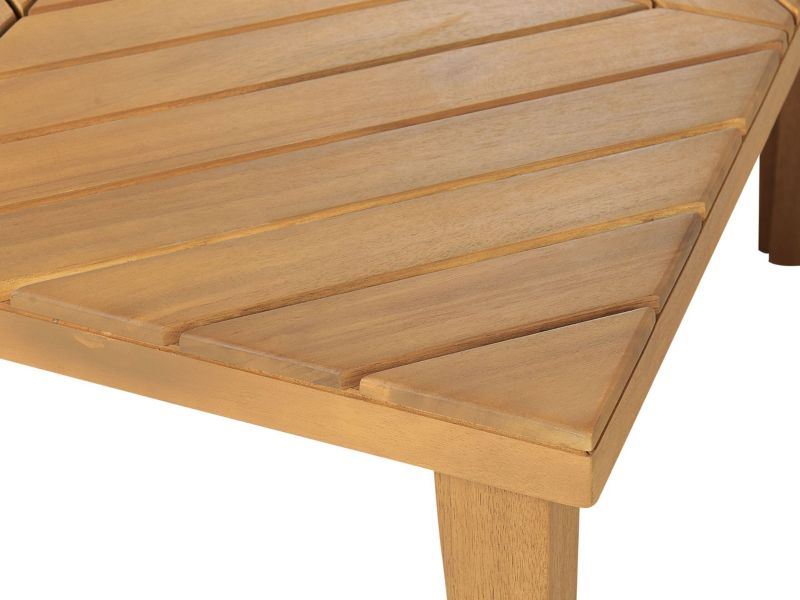 Stolik kawowy ogrodowy Baratti 70 cm 70 cm Drewno akacjowe Brązowy 1 szt.