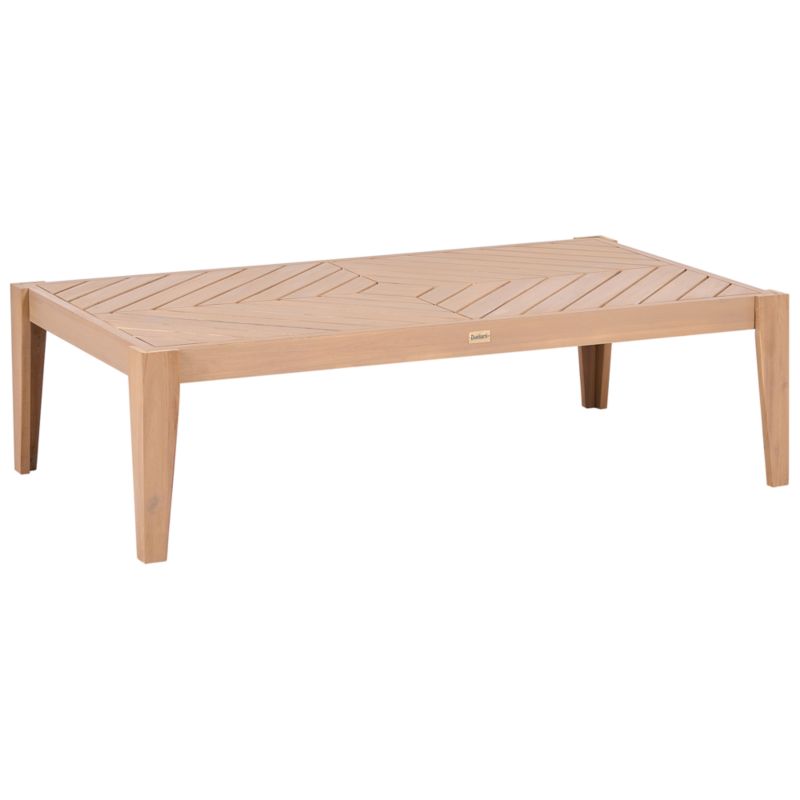 Stolik kawowy ogrodowy Rivello 123 cm 68 cm Drewno akacjowe Jasnobrązowy 1 szt.