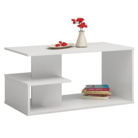 Stolik Kawowy Topeshop Ława Dallas Biel Mat 91x51x40 cm 1 szt.