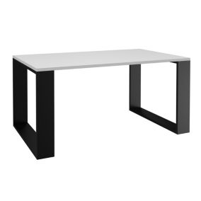 Stolik Kawowy Topeshop Ława Loft Modern Biel Czerń 58x90x50 cm 1 szt.
