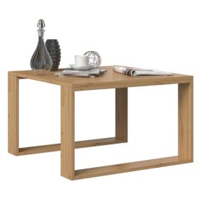 Stolik Kawowy Topeshop Ława Loft Modern Mini Dąb Artisan 67x67x40 cm 1 szt.