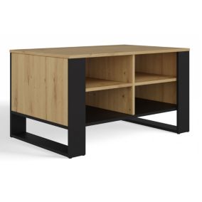 Stolik Kawowy Topeshop Modern 4P Dąb Artisan/Czarny 58x90x50 cm 1 szt.