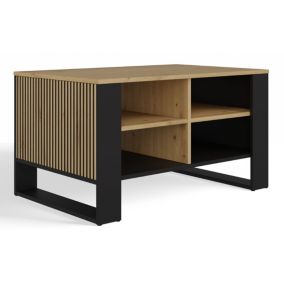 Stolik Kawowy Topeshop Modern 4P Slim Dąb Artisan/Czarny 58x90x50 cm 1 szt.