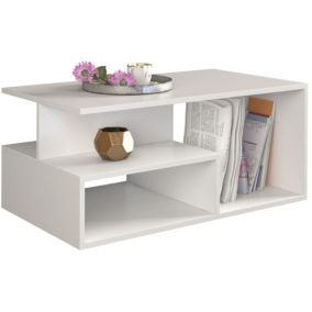 Stolik Kawowy Topeshop Prima Biały Mat ława 51x90x43 cm 1 szt.