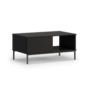 Stolik kawowy z szufladami Bettso Claw 100cm do salonu czarny 1szt.
