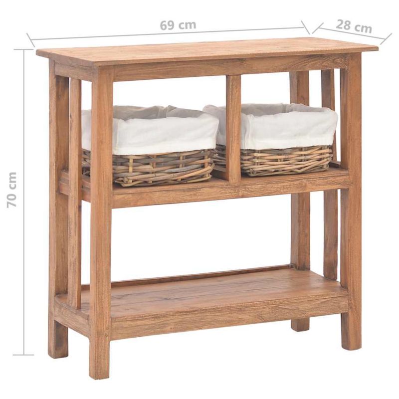 Stolik konsola vidaxl 69 x 28 x 70 cm 1 szt