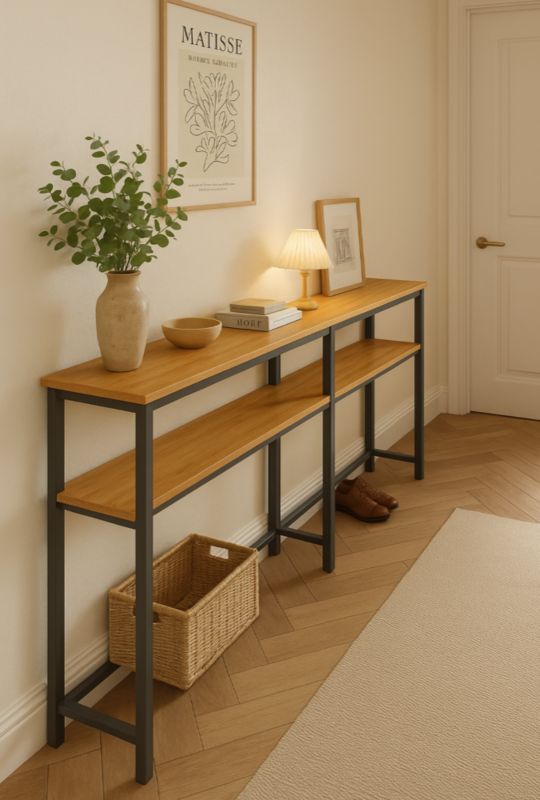 Stolik konsolowy Artdesign za kanapę stolik boczny  80x20x102cm 1 szt
