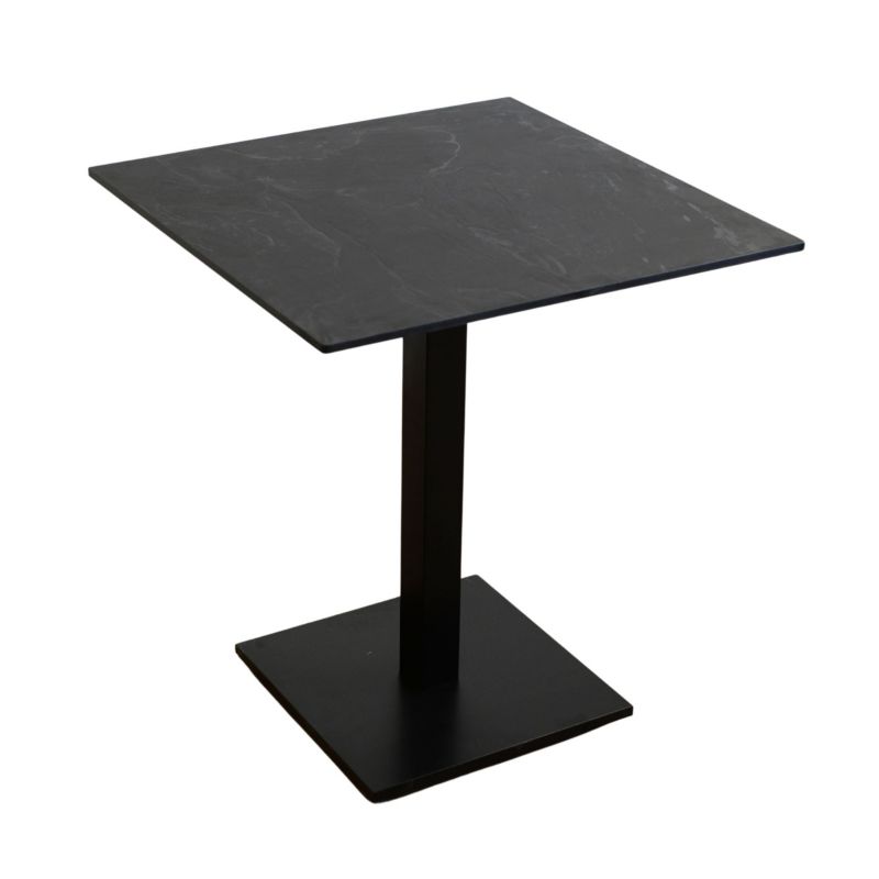 Stolik na balkon wodoodporny HPL 12mm 70x70cm Black 1szt.
