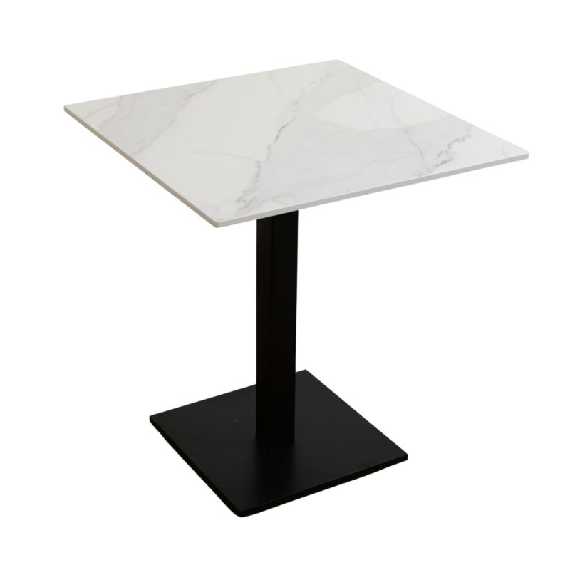 Stolik na balkon wodoodporny HPL 12mm 70x70cm Calacatta Olympus 1szt.