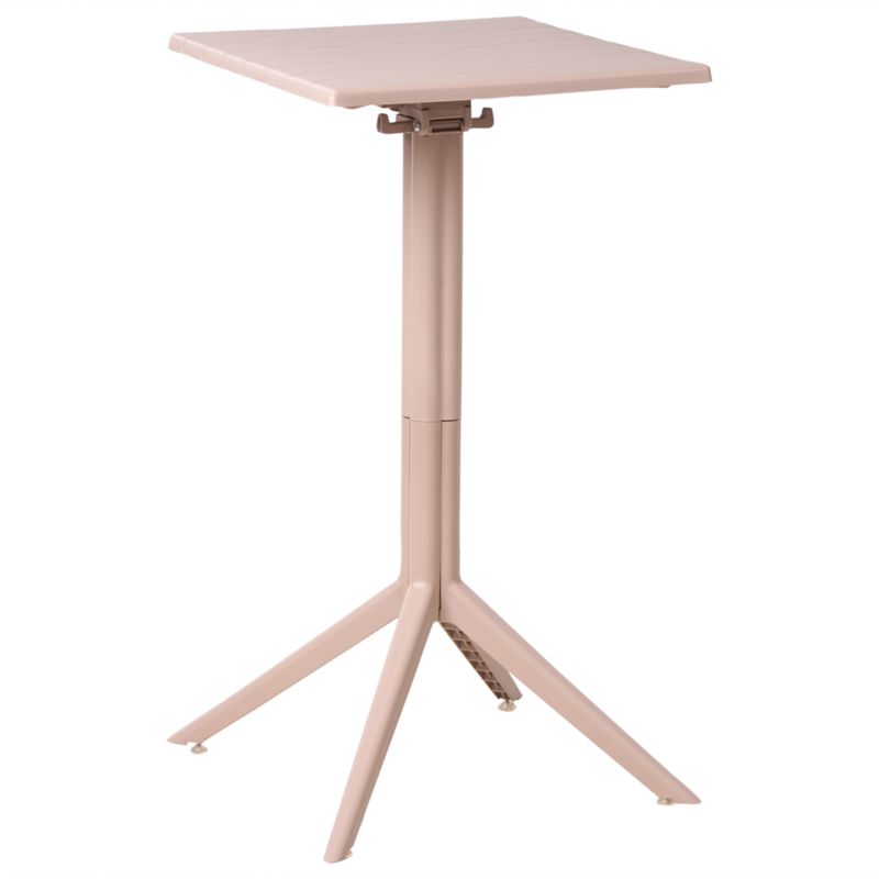 Stolik ogrodowy barowy Lemnos 60 cm 60 cm Beżowy 1 szt.