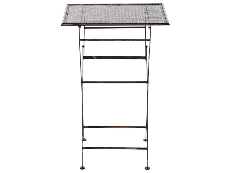 Stolik ogrodowy barowy metalowy 60 x 60 cm czarny Bormio 1 szt.