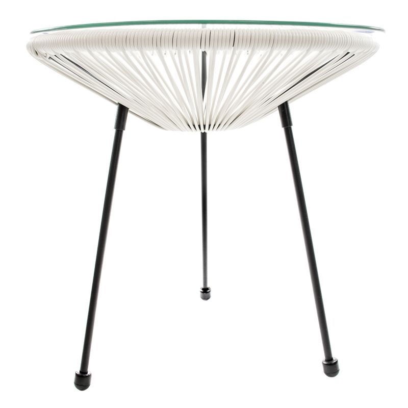 Stolik Ogrodowy Gogarden Acapulco Technorattan Kremowy Okrągły 50 Cm 1 Szt.