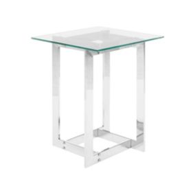 Stolik pomocniczy Crystal Srebrny 1 szt.