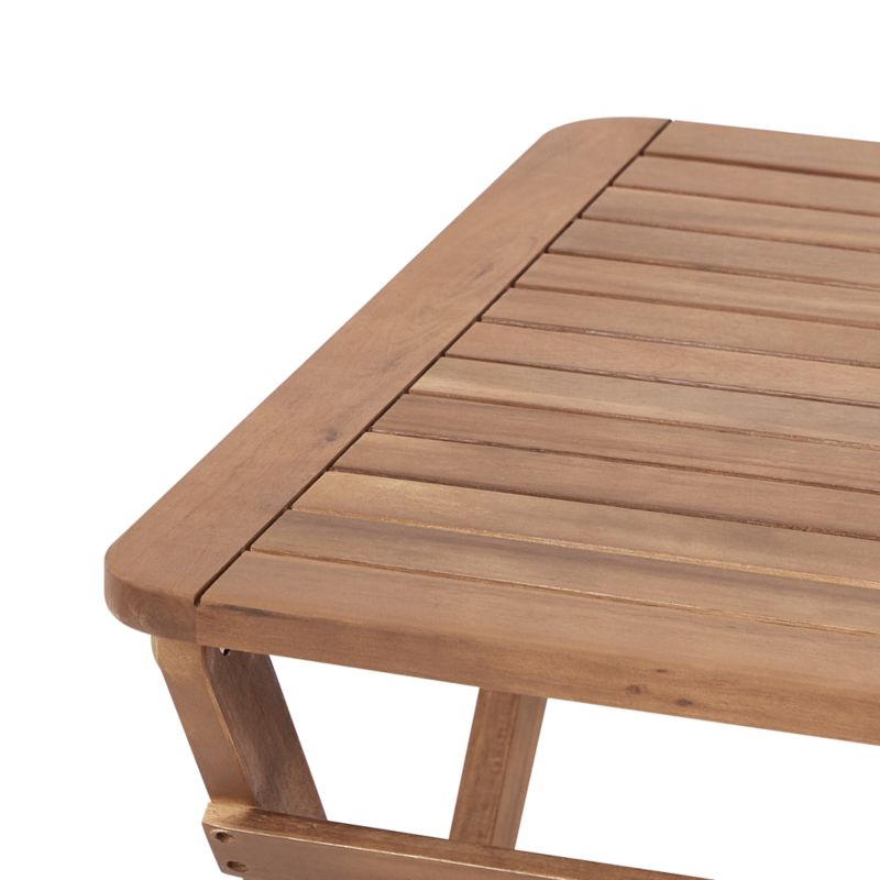 Stolik pomocniczy ogrodowy Składane Paraggi 60 cm 60 cm Certyfikowane drewno akacjowe Brązowy 1 szt.