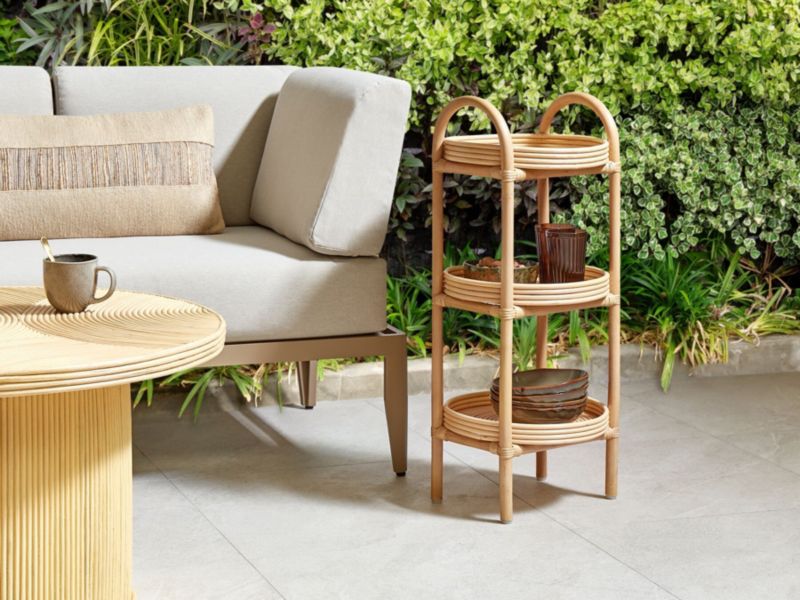 Stolik pomocniczy Troolie Rattan Naturalny 1 szt.