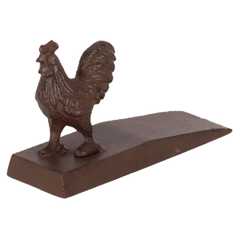 Stoper do drzwi Esschert Design ozdobny żeliwny  z kogutem 1 szt.