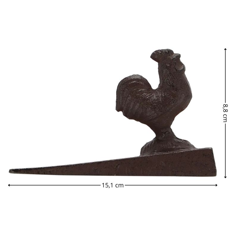 Stoper do drzwi Esschert Design ozdobny żeliwny  z kogutem 1 szt.