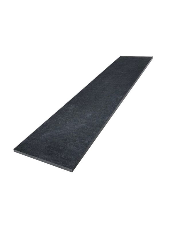 Stopnica bazaltowa Tiles płomieniowana G690 Bazalt Black 150x33x3 cm 1 szt.