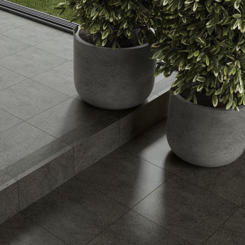 Stopnica GoodHome Marjo GoodHome 30 x 30 cm grey