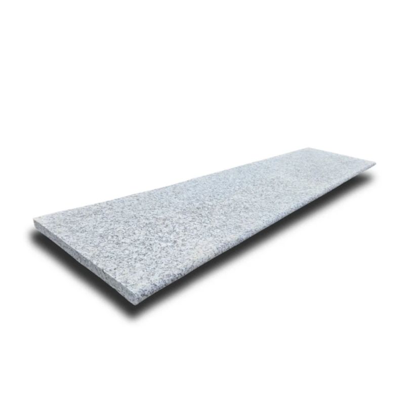 Stopnica Granitowa Tiles G602 płomieniowana polerowana szara bullnose 160x40x2 cm 1 szt.