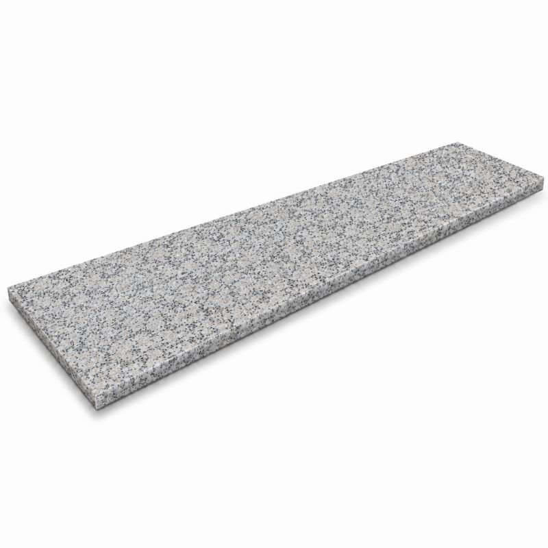 Stopnica granitowa Tiles szara płomieniowana G602 135x33x2 Bianco Sardo cm 1 szt.