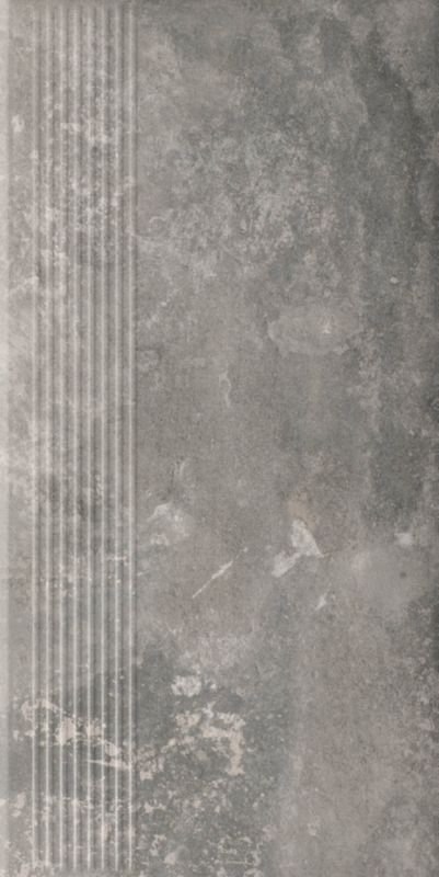 Stopnica klinkierowa Octane Paradyż 30 x 60 cm grafitowa