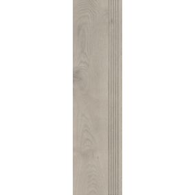 Stopnica mrozoodporna szkliwiona Sigurd wood 29,5 x 119,5 cm grey