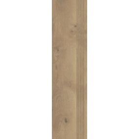Stopnica mrozoodporna szkliwiona Sigurd wood 29,5 x 119,5 cm honey